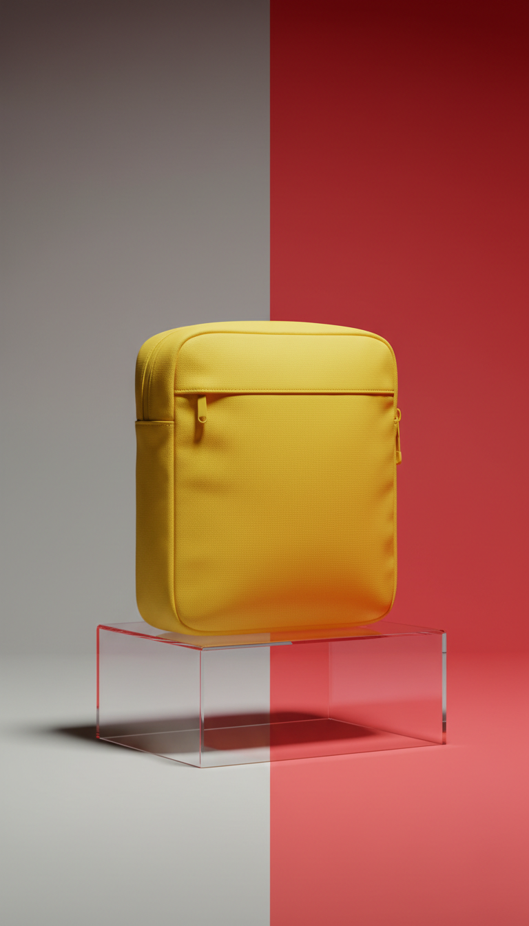 Hype Yellow branded crossbody bag